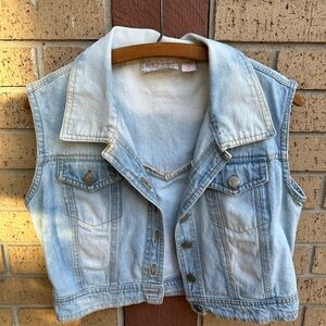 Light Blue Denim Vest